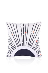 Abstrakt Geometric Sun Design Cushion Cover 43x43 cm