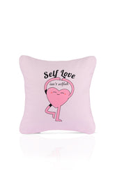 Self Love Yoga Heart Illustration Cushion Cover – 43x43cm