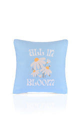 All in Bloom Daisy Patterned Blue Cushion Cover – 43x43cm