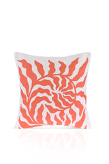 Solar Spiral Orange Abstract Patterned Cushion Cover – 43x43cm