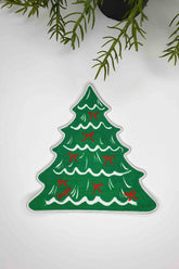 Ağaç Form Minimal Yılbaşı Ağacı Nakış Kenar Kokteyl Peçetesi 1 Adet