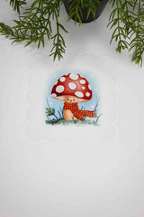 Mushroom Cozy Şirin Mantar Lazer Kesim Kokteyl Peçetesi 1 Adet