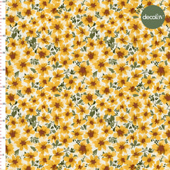 Digitally Printed Fabric with the Joyful Buds of Spring Pattern