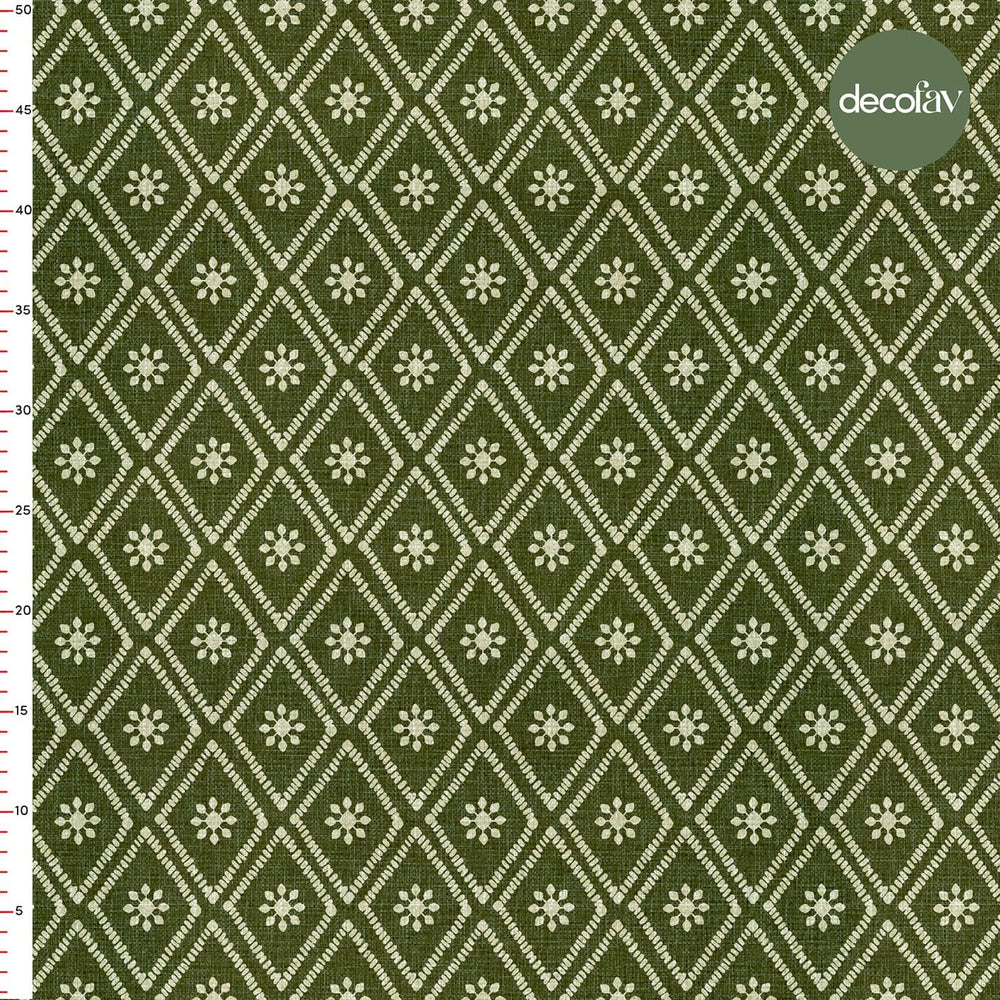Geometrik İncelik Keten Efektli Desenli Dijital Baskılı Kumaş - Decofav | Kırlent, Sofra Tekstili, Kumaş