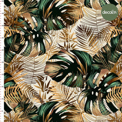 Botanik Palmiye Yapraklı Desenli Dijital Baskılı Kumaş - Decofav | Kırlent, Sofra Tekstili, Kumaş