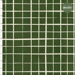Dance Modern Plaid Green Ground Patterned Digital Printed Fabric