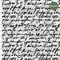 Digitally Printed Fabric with Hand Lettering Pattern