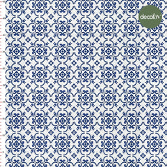 Geometric Tile Patterned Digital Printed Fabric
