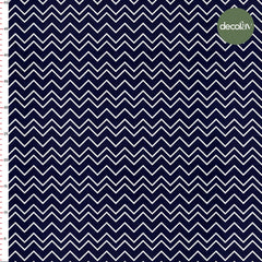 Zigzag Marin Desenli Dijital Baskılı Kumaş