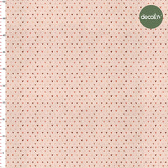Cute Hand Drawn Heart Pattern Digital Printed Fabric