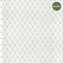 Digitally Printed Fabric with Dotted Diamond Baroque Pattern