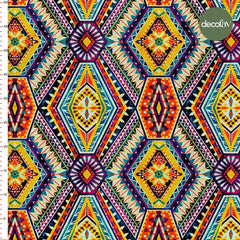 Bohemik Renk Patlaması Desenli Dijital Baskılı Kumaş - Decofav | Kırlent, Sofra Tekstili, Kumaş