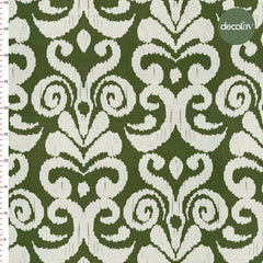 Damask Ikat Patterned Digital Printed Fabric