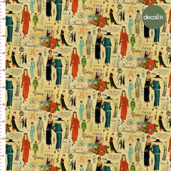 Vintage Moda İkonları Desenli Dijital Baskılı Kumaş - Decofav | Kırlent, Sofra Tekstili, Kumaş