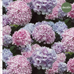 Hydrangea Flower Pattern Digital Printed Fabric