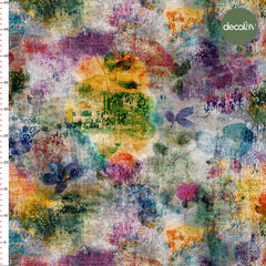 Abstract Geometric Patterned Digital Printed Fabric