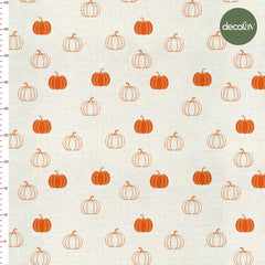 Pumpkin Patterned Digital Printed Fabric