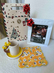 Papatya Kahve, Puanlı Fincan ve Kokteyl Peçetesi Hediye Seti