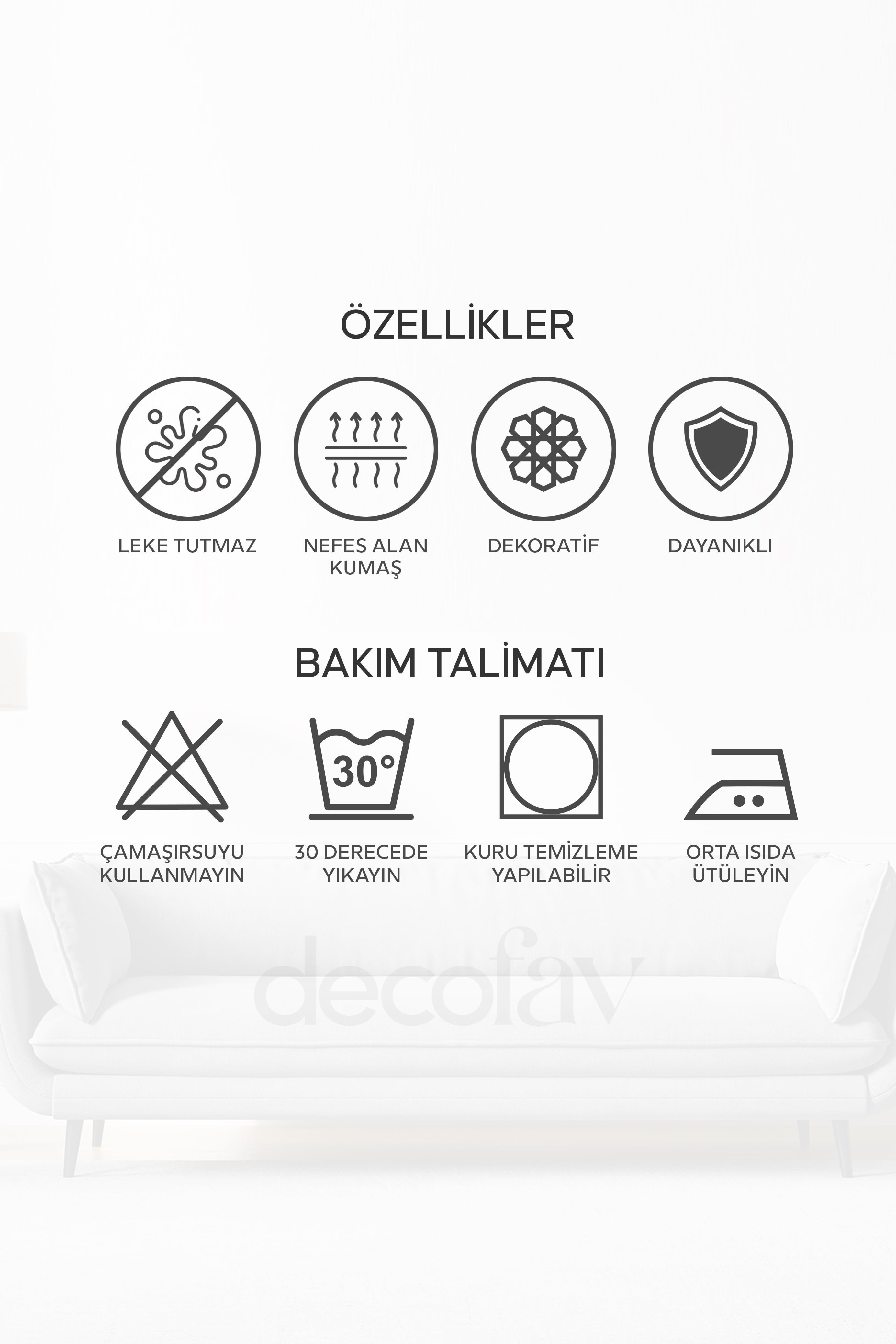 IKEA SÖDERHAMN 3'LÜ KOLTUK KILIFI (ÖZEL DİKİM) - Decofav | Kırlent, Sofra Tekstili, Kumaş