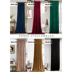 Plain Dyed Soft Velvet Fabric for Drapery - 310CM EN