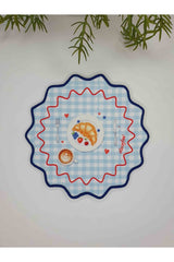 Cozy Brunch Moments Desenli Nakış Kenar Kokteyl Peçetesi 1 Adet