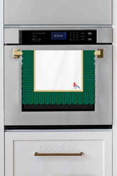 Dekoratif Yeşil Kenar Kuş Tasarım Lazer Kesim Fırın Örtüsü - Decofav | Kırlent, Sofra Tekstili, Kumaş