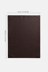 Block Kahverengi Suni Deri Nakışlı Amerikan Servis 2 Adet