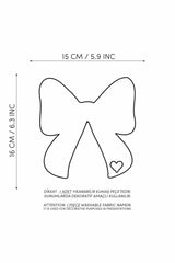 Kurdele Şeklinde Benekli Nakışlı Kokteyl Peçetesi 1 Adet