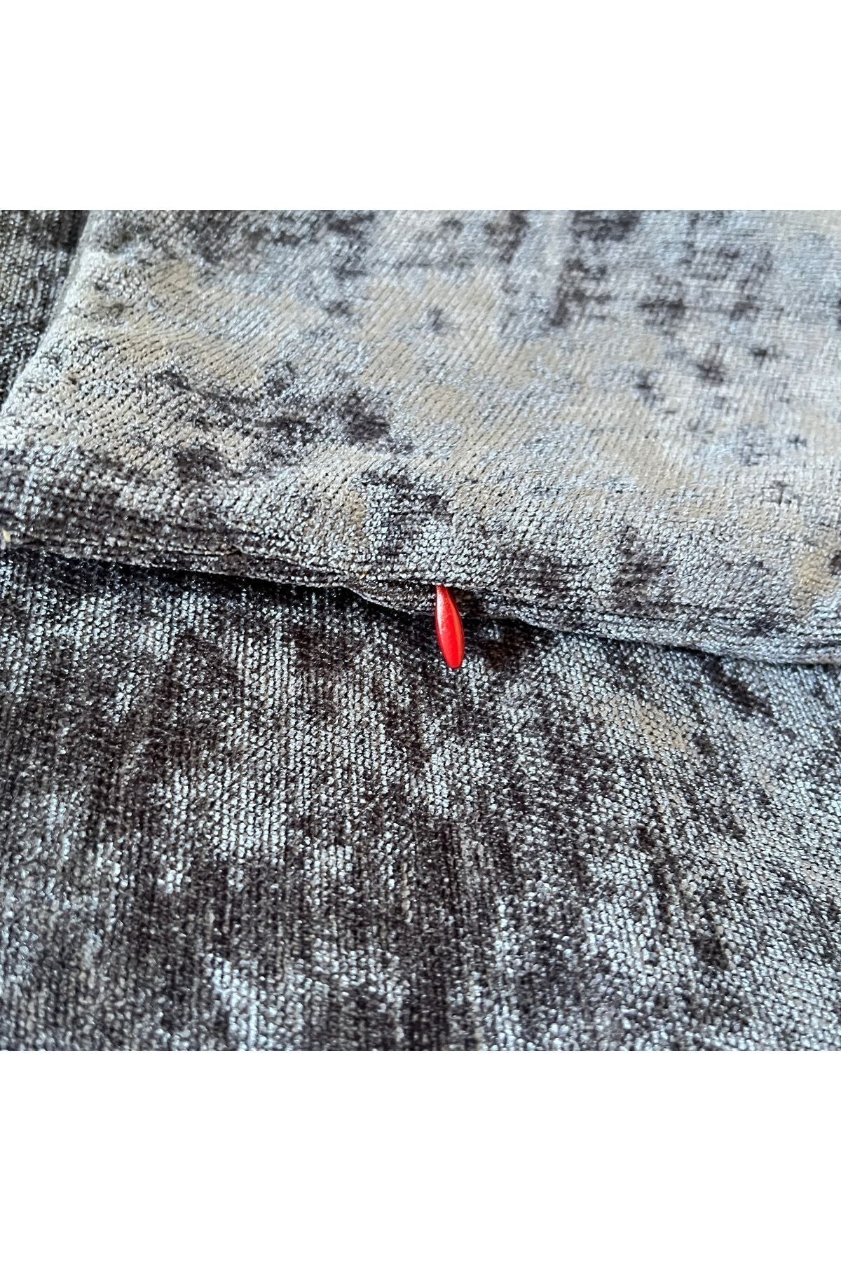 Elegant Antrasit Kadife Kırlent Kılıfı Minimalist Yumuşacık