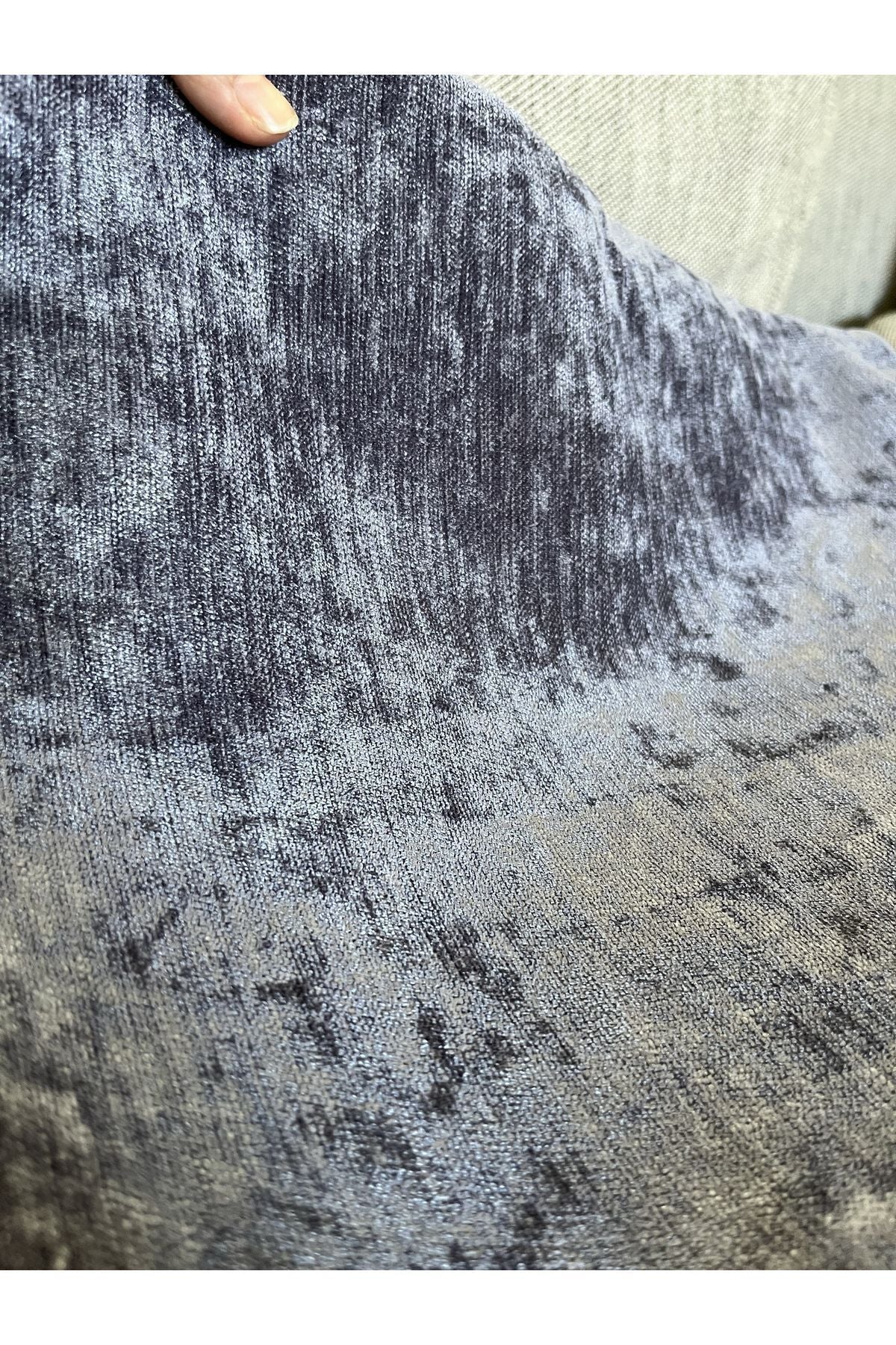 Elegant Antrasit Kadife Kırlent Kılıfı Minimalist Yumuşacık