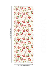 Sulu Boya Sulu Boya Kirazlar ve Yazılar Lazer Kesim Dikişsiz Lazer Kesim Runner - 48x135cm