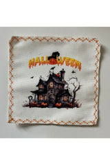 Kabak Desenli Dijital Baskılı, Kenarı Lazer Kesim Dekoratif Kokteyl Peçeteleri