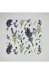 Sulu Boya Lavanta Desenli Dijital Baskılı Lazer Kesim Kokteyl Peçetesi