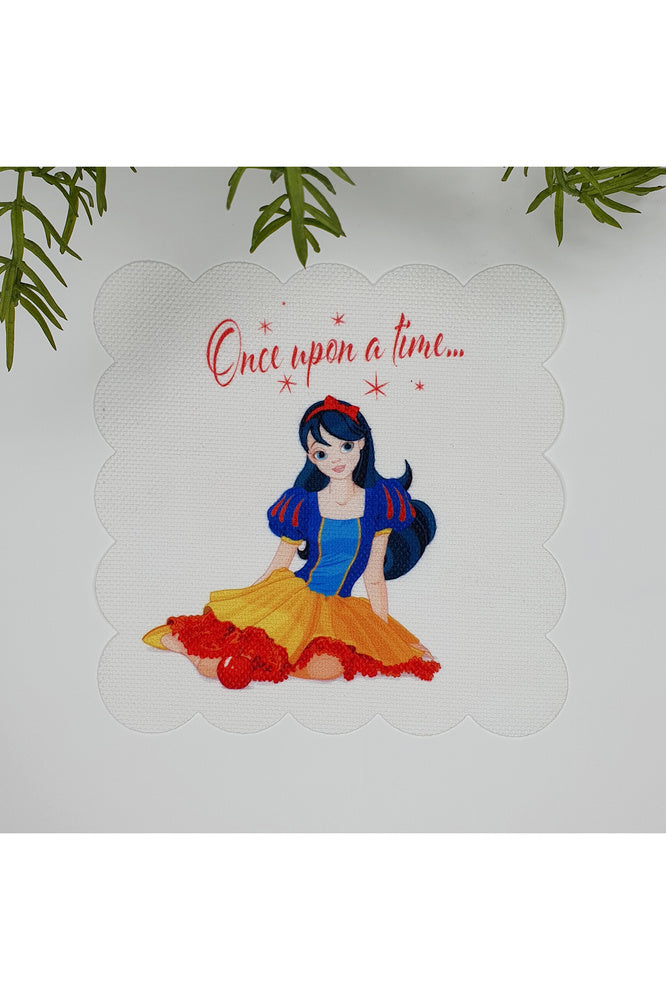 Kül Kedisi Prenses Desenli Yıkanabilir Kumaş  Kokteyl Peçetesi 1 Adet