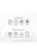 Gingerman Sulu Boya Tasarım Desenli Lazer Kesim Kumaş Kokteyl Peçetesi 1 Adet