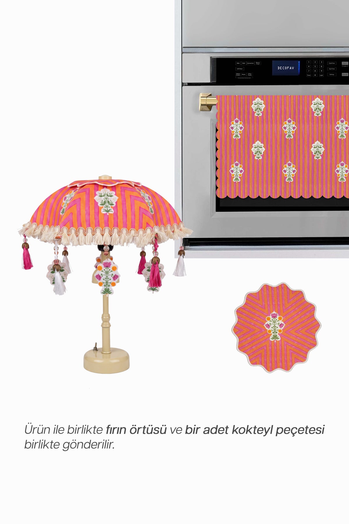 Sunset Bohem Çiçek Desenli Pilli LED Aplik – Dekoratif Aydınlatma (Hediyeli Set)
