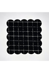 Ekose Siyah Zemin Desenli Dijital Baskılı Kokteyl Peçetesi Yıkanabilir Lazer Kesimli