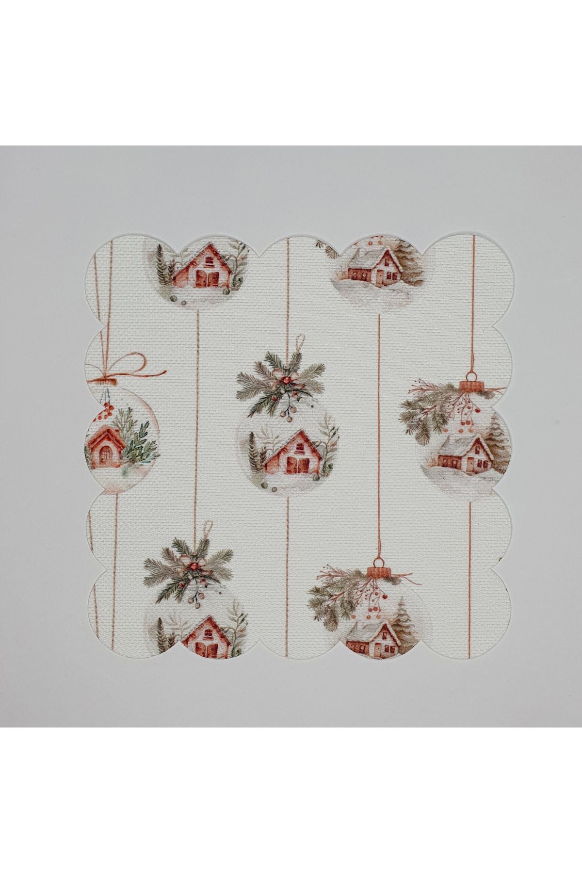 Sulu Boya Elegant Küreler Desenli Dijital Baskılı Kokteyl Peçetesi