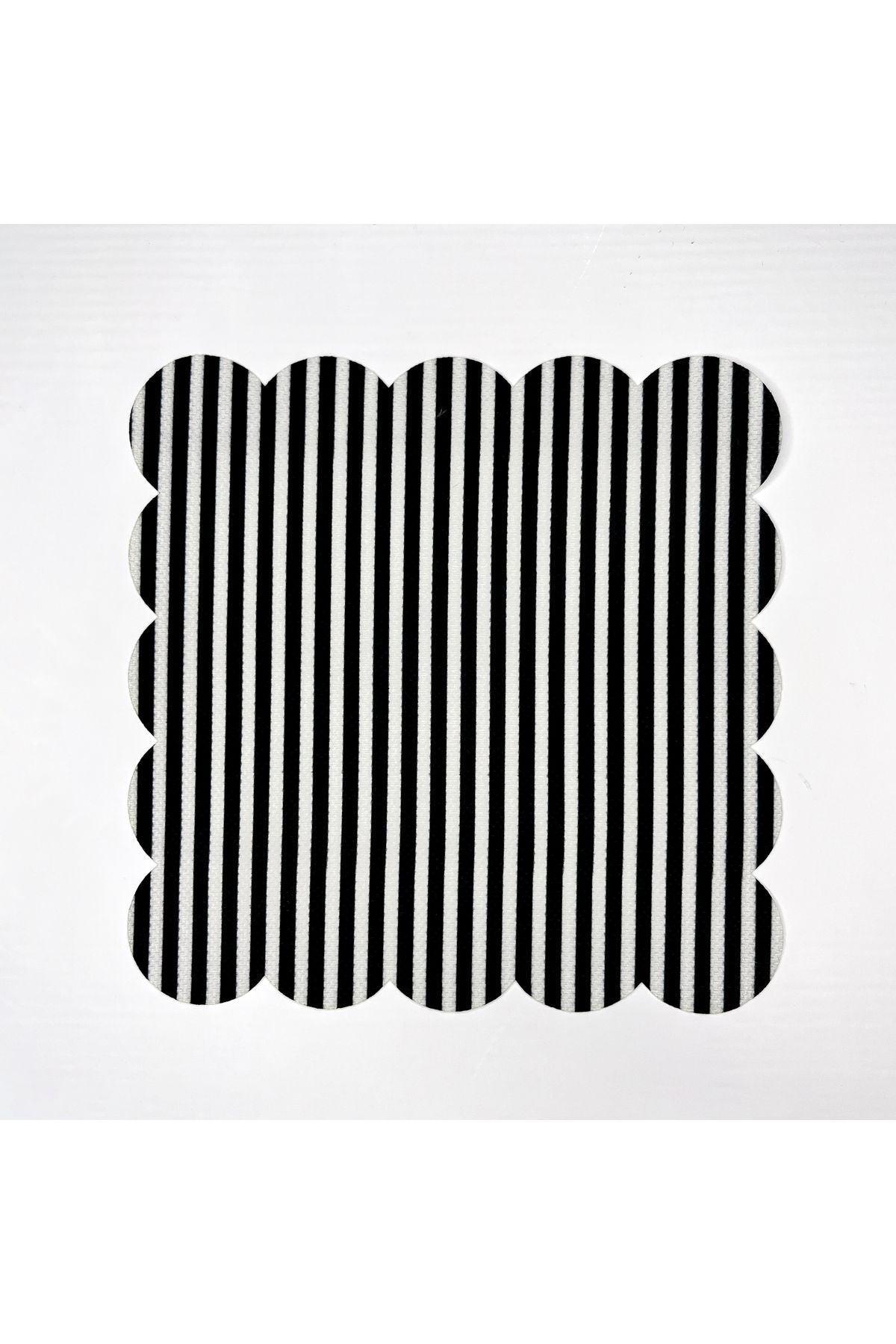 İnce Çizgi Desenli Dijital Baskılı Kokteyl Peçetesi Yıkanabilir Lazer Kesimli