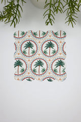 Decorative Palm Tree Design Laser Cut Cocktail Napkin 1 Piece