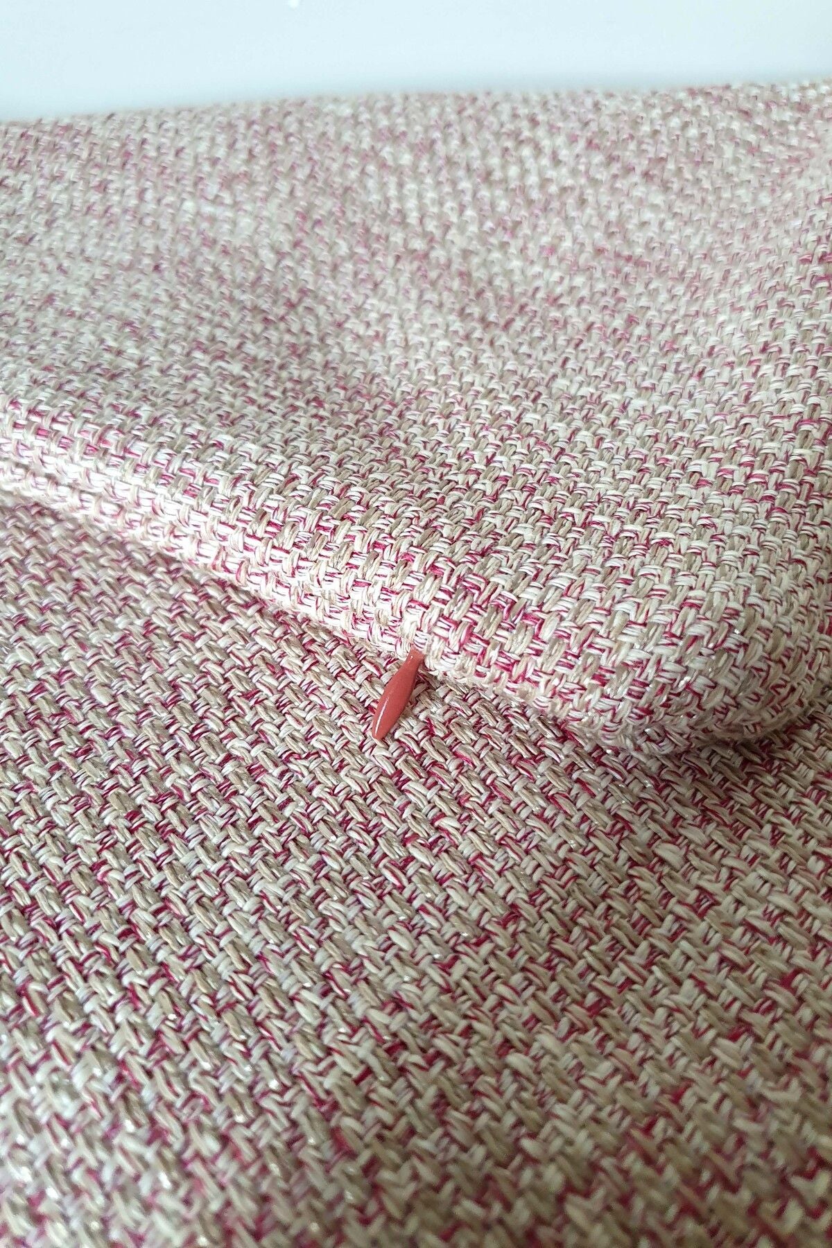 Rose Melanj Keten Dokuma Kırlent Kılıfı 43x43cm