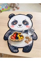 Tatlı Panda Nakış Kenarlı Atıştırmalık Matı 1 Adet