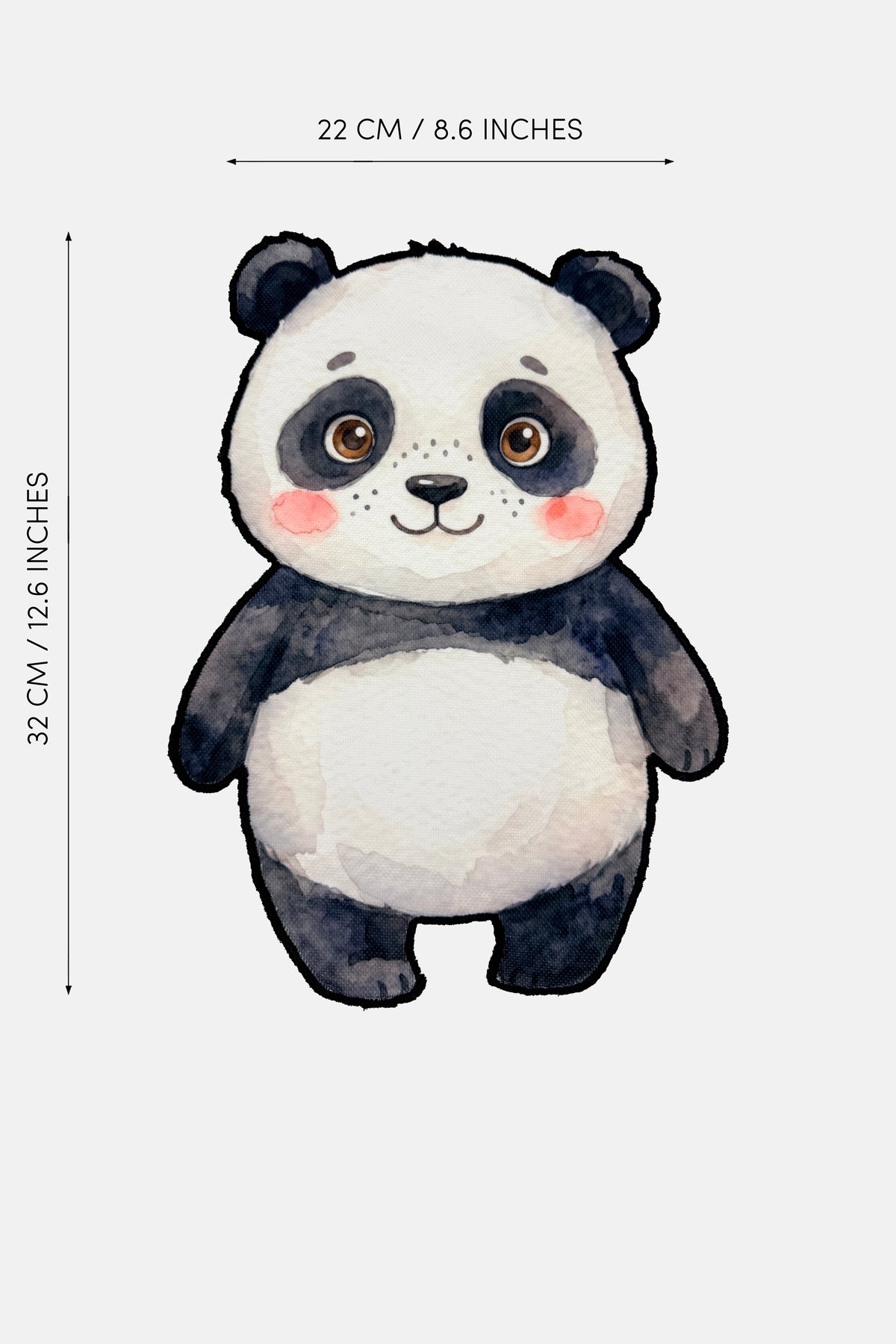 Tatlı Panda Nakış Kenarlı Atıştırmalık Matı 1 Adet