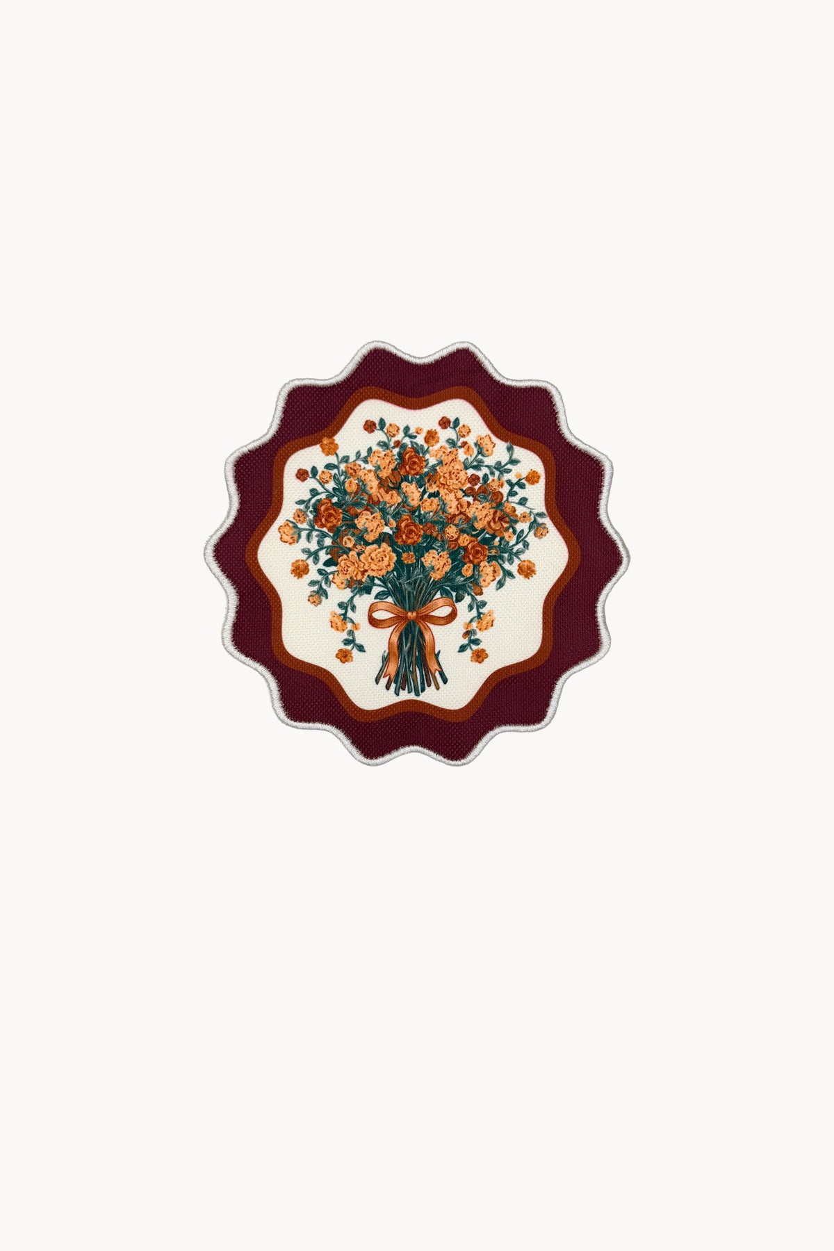 Sonbahar Gülleri Buketi Nakışlı Kokteyl Peçetesi 1 Adet