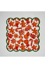 Sulu boya Kurabiye Dekorasyon Desenli Dijital Baskılı Nakış Kenar Kokteyl Peçetesi