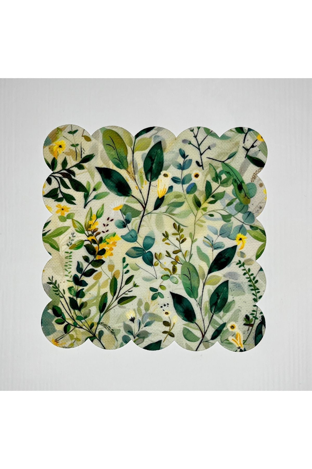 Suluboya Çiçek Desenli Dijital Baskılı Kokteyl Peçetesi