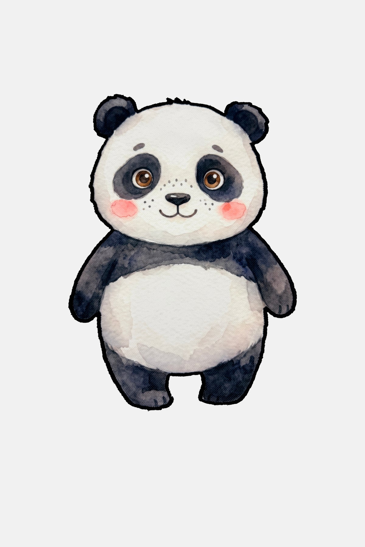 Tatlı Panda Nakış Kenarlı Atıştırmalık Matı 1 Adet