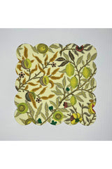 William Morris Limonları Desenli Dijital Baskılı Kokteyl Peçetesi Yıkanabilir Lazer Kesimli