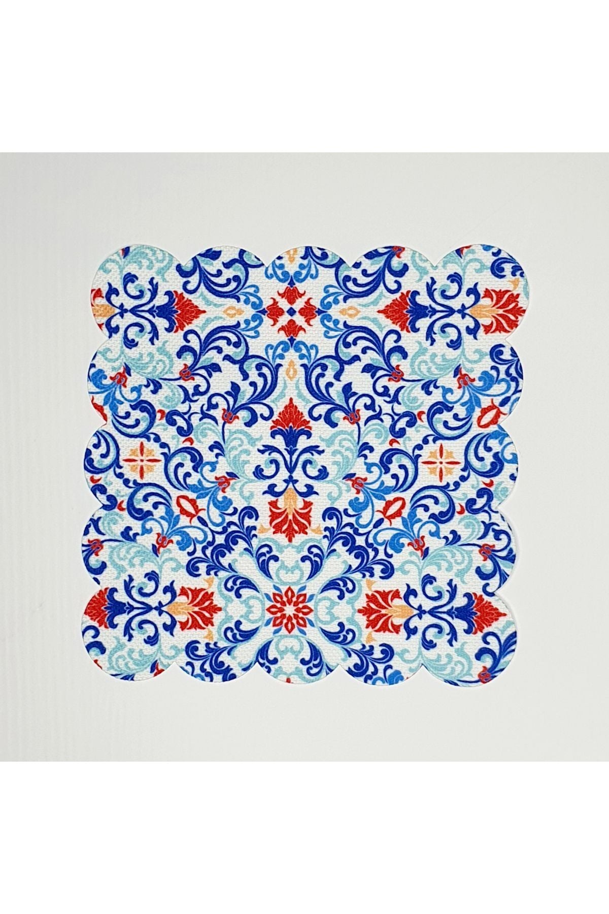 Dekoratif Çini Desenli Lazer Kesim Yıkanabilir Kokteyl Peçetesi