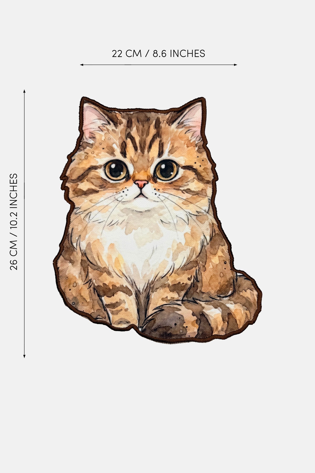 Tekir Kedi Nakış Kenarlı Atıştırmalık Matı 1 Adet